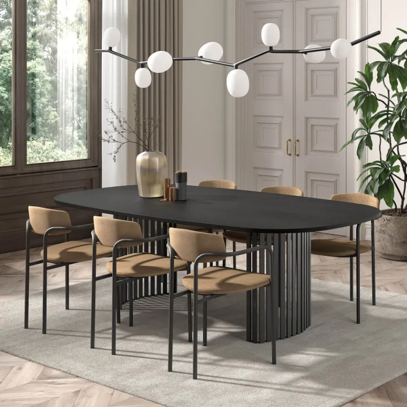 Perfecta Mirror Chaise moderne en tissu avec accoudoirs et pieds en métal* Chaise De Salle à Manger|Chaise Salon