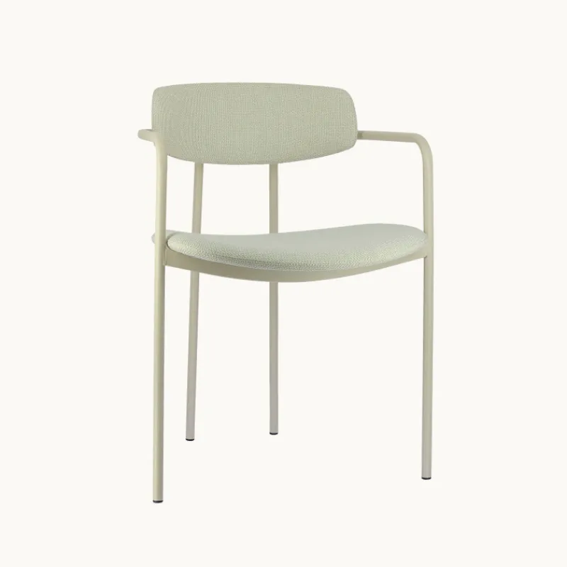 Perfecta Mirror Chaise moderne en tissu avec accoudoirs et pieds en métal* Chaise De Salle à Manger|Chaise Salon