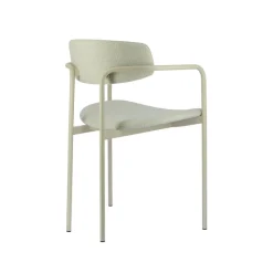 Perfecta Mirror Chaise moderne en tissu avec accoudoirs et pieds en métal* Chaise De Salle à Manger|Chaise Salon