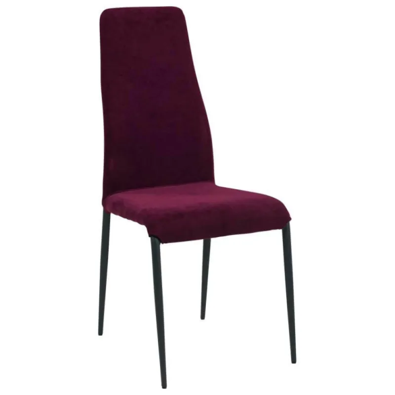Europea Mirta Chaise de séjour moderne en tissu et pieds en métal* Chaise De Salle à Manger