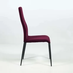 Europea Mirta Chaise de séjour moderne en tissu et pieds en métal* Chaise De Salle à Manger