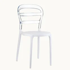 Miss Bibi Chaise moderne en polycarbonate transparent et polypropylène* Chaise De Cuisine|Chaise De Salle à Manger
