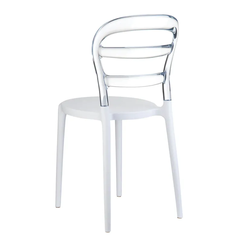 Miss Bibi Chaise moderne en polycarbonate transparent et polypropylène* Chaise De Cuisine|Chaise De Salle à Manger