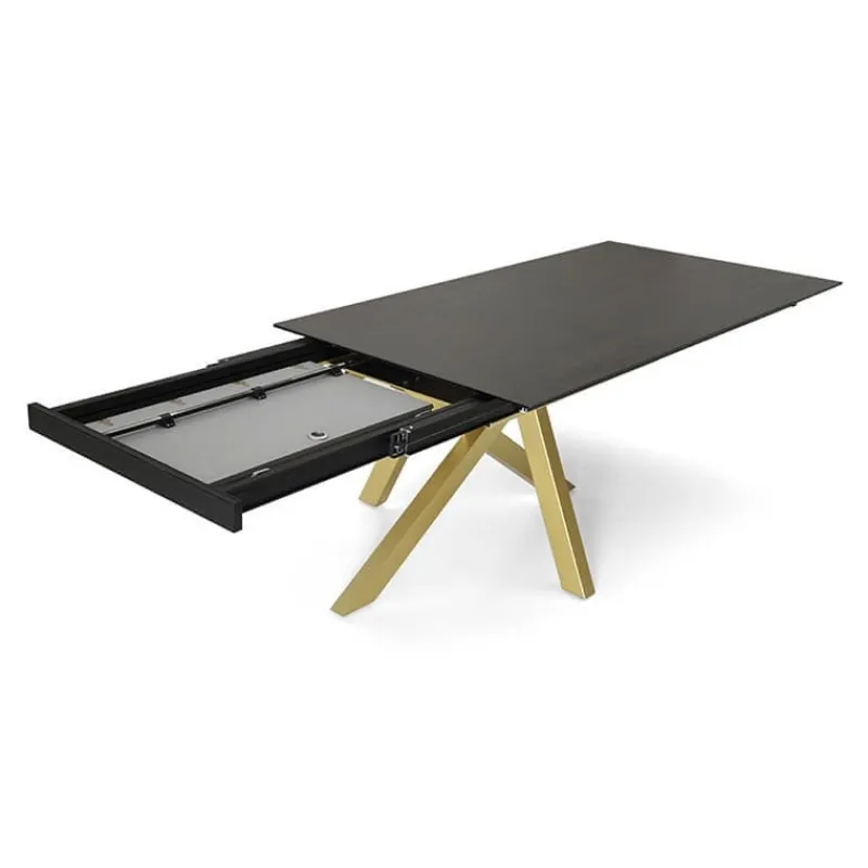 Pure design Moon Table design extensible en Dekton avec pied central* Table De Salle à Manger
