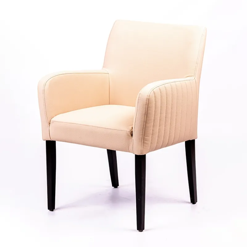 Sessio Moritz line Fauteuil de salon confortable avec dos matelassé et pieds en bois* Chaise De Cuisine|Chaise De Salle à Manger