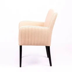 Sessio Moritz line Fauteuil de salon confortable avec dos matelassé et pieds en bois* Chaise De Cuisine|Chaise De Salle à Manger