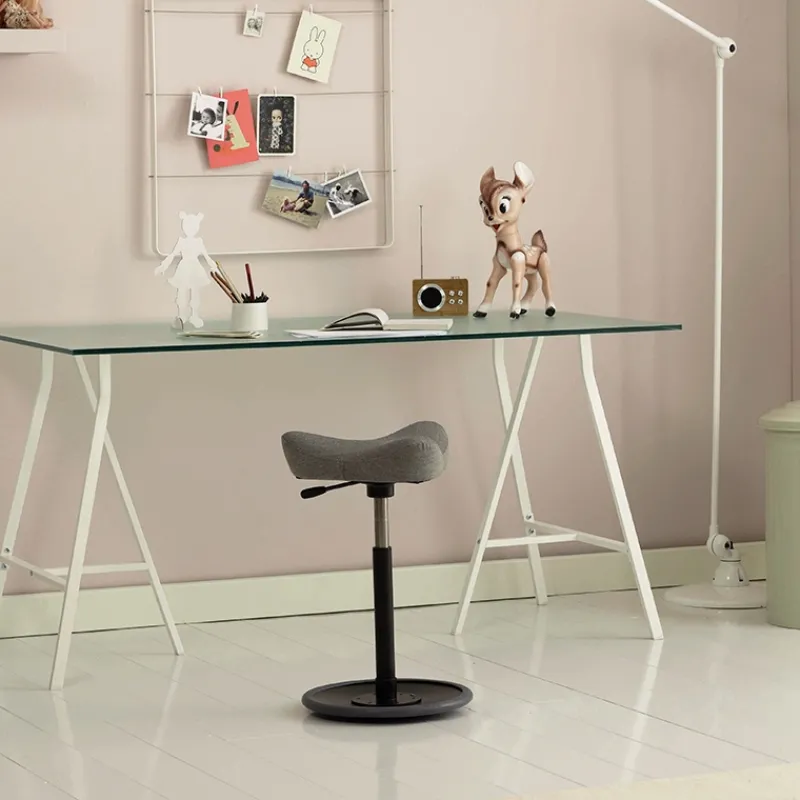 Varier Move ® Tabouret ergonomique réglable en tissu* Tabouret Snack (assise +/- 65 Cm)|Tabouret De Bar (assise +/- 80 Cm)