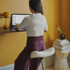 Varier Move ® Tabouret ergonomique réglable en tissu* Tabouret Snack (assise +/- 65 Cm)|Tabouret De Bar (assise +/- 80 Cm)
