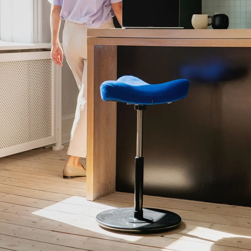 Varier Move ® Tabouret ergonomique réglable en tissu* Tabouret Snack (assise +/- 65 Cm)|Tabouret De Bar (assise +/- 80 Cm)