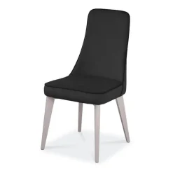 Europea Nadine Chaise de salle à manger italienne en synthétique et pieds en bois massif* Chaise De Cuisine|Chaise De Salle à Manger