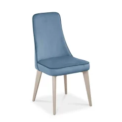 Europea Nadine Chaise de salle à manger en tissu et pieds en bois fabriquée en Italie* Chaise De Salle à Manger|Chaise Salon