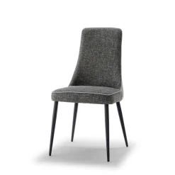 Europea Nadine Chaise de salle à manger italienne en tissu et pieds en métal* Chaise De Salle à Manger