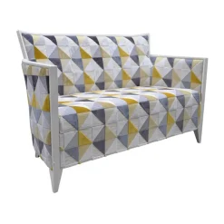 Paget Nathan Canapé art déco 2 personnes en tissu fabriqué en France* Fauteuil De Salon