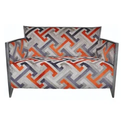 Paget Nathan Canapé art déco 2 personnes en tissu fabriqué en France* Fauteuil De Salon