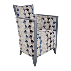 Paget Nathan Fauteuil art déco fabriqué en France en tissu et bois massif* Fauteuil De Salon