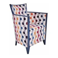 Paget Nathan Fauteuil art déco fabriqué en France en tissu et bois massif* Fauteuil De Salon