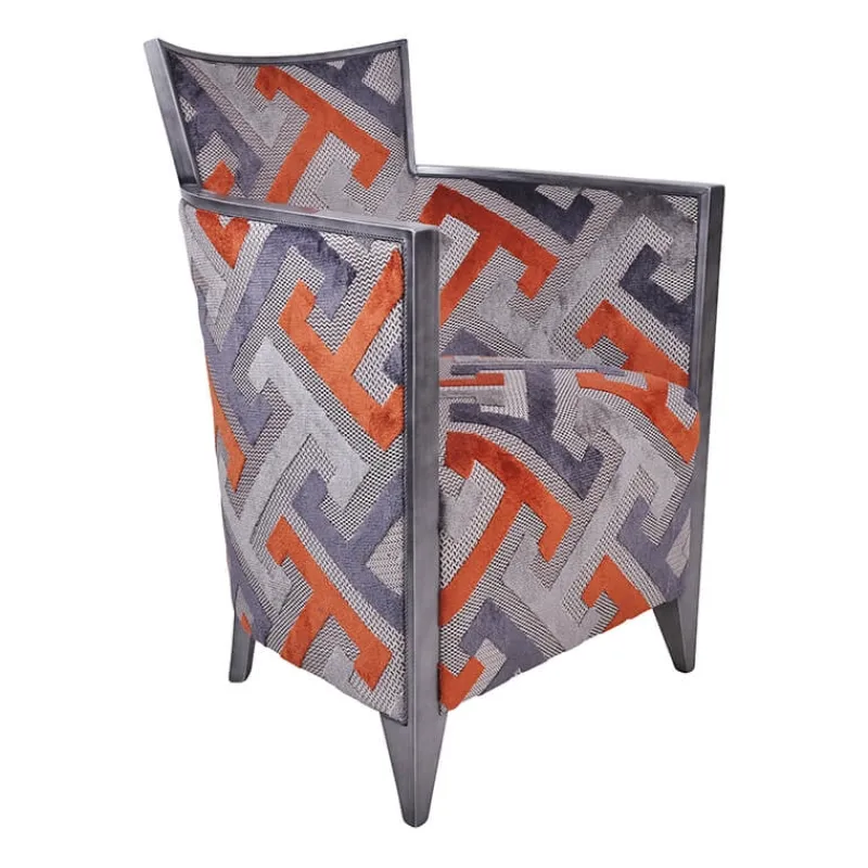 Paget Nathan Fauteuil art déco fabriqué en France en tissu et bois massif* Fauteuil De Salon