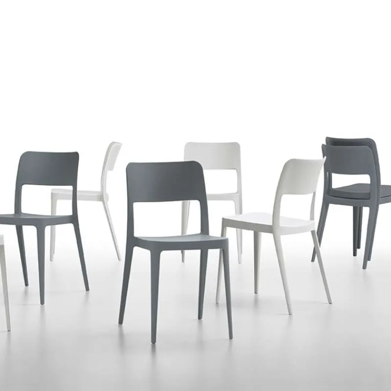 Midj Nené ® Chaise moderne en polypropylène* Chaise De Cuisine
