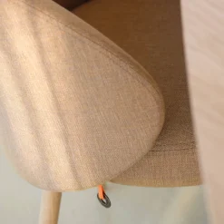 Mobitec Neo ® Fauteuil cosy confortable en tissu et pieds bois* Chaise De Salle à Manger|Chaise Salon