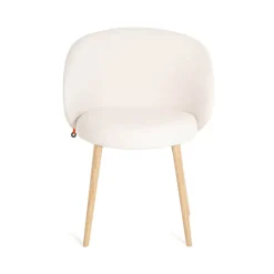 Mobitec Neo ® Fauteuil cosy confortable en tissu et pieds bois* Chaise De Salle à Manger|Chaise Salon