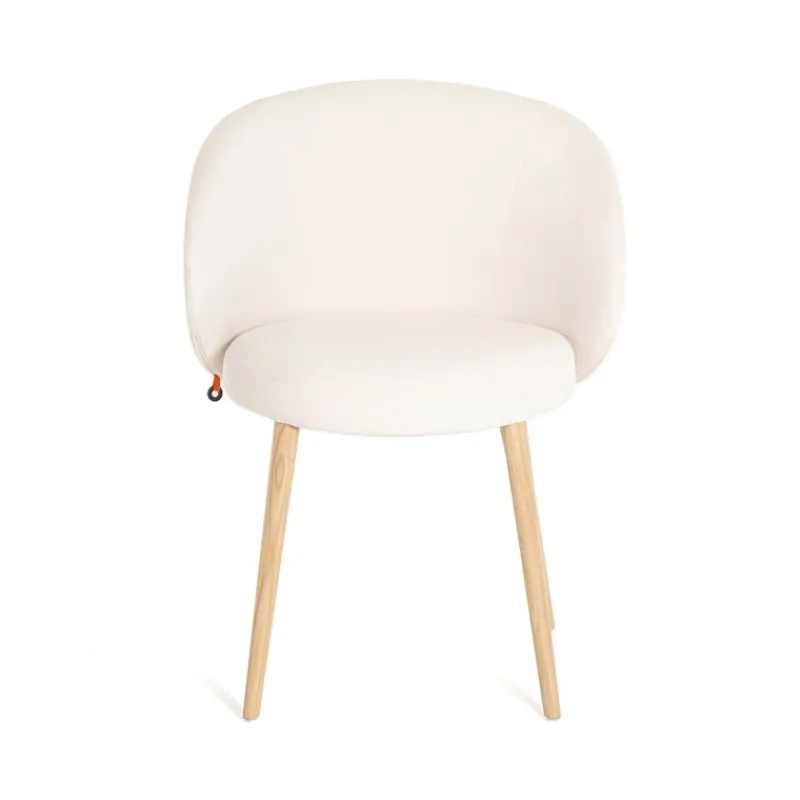 Mobitec Neo ® Fauteuil cosy confortable en tissu et pieds bois* Chaise De Salle à Manger|Chaise Salon