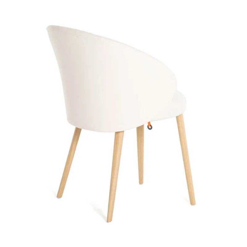 Mobitec Neo ® Fauteuil cosy confortable en tissu et pieds bois* Chaise De Salle à Manger|Chaise Salon