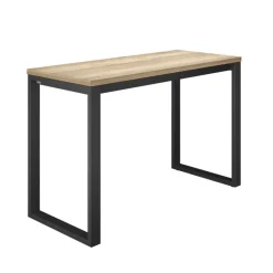 Cancio Neox Table snack en stratifié pieds forme traineau en métal faible profondeur* Table De Cuisine|Table De Salle à Manger