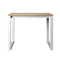 Cancio Neox Table snack en stratifié pieds forme traineau en métal faible profondeur* Table De Cuisine|Table De Salle à Manger
