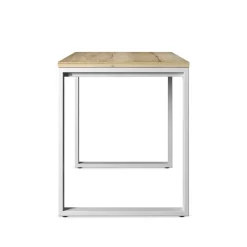 Cancio Neox Table snack en stratifié pieds forme traineau en métal faible profondeur* Table De Cuisine|Table De Salle à Manger