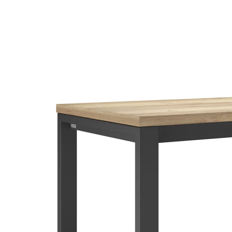Cancio Neox Table snack en stratifié pieds forme traineau en métal faible profondeur* Table De Cuisine|Table De Salle à Manger