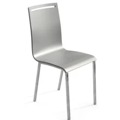 Cancio Nera Chaise moderne en métal et bois* Chaise De Cuisine