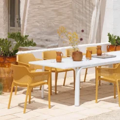 Net Fauteuil de terrasse moderne en polypropylène* Chaise De Jardin|Fauteuil De Jardin