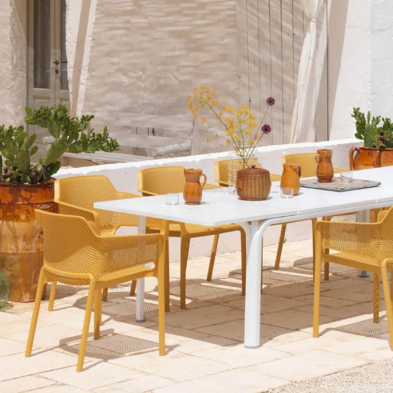 Net Fauteuil de terrasse moderne en polypropylène* Chaise De Jardin|Fauteuil De Jardin