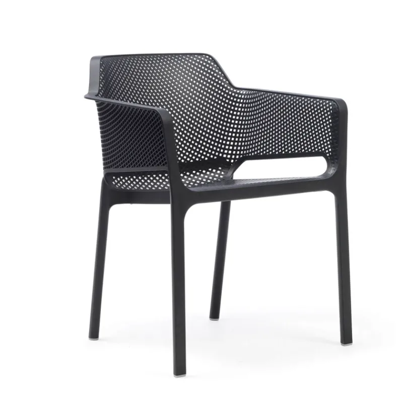 Net Fauteuil de terrasse moderne en polypropylène* Chaise De Jardin|Fauteuil De Jardin