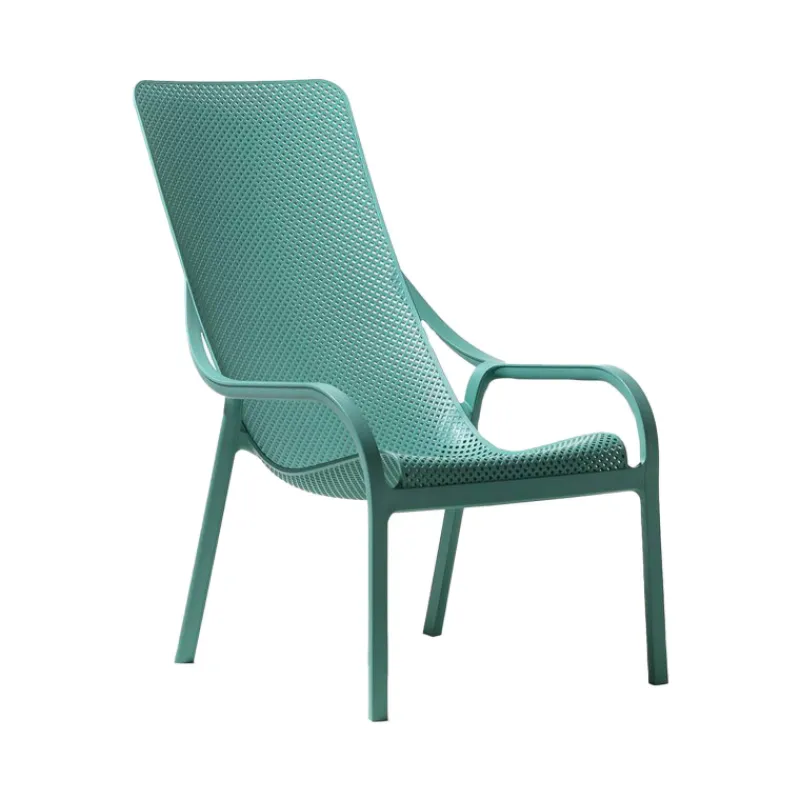 Net Lounge Fauteuil lounge extérieur en polypropylène recyclable empilable* Fauteuil De Jardin
