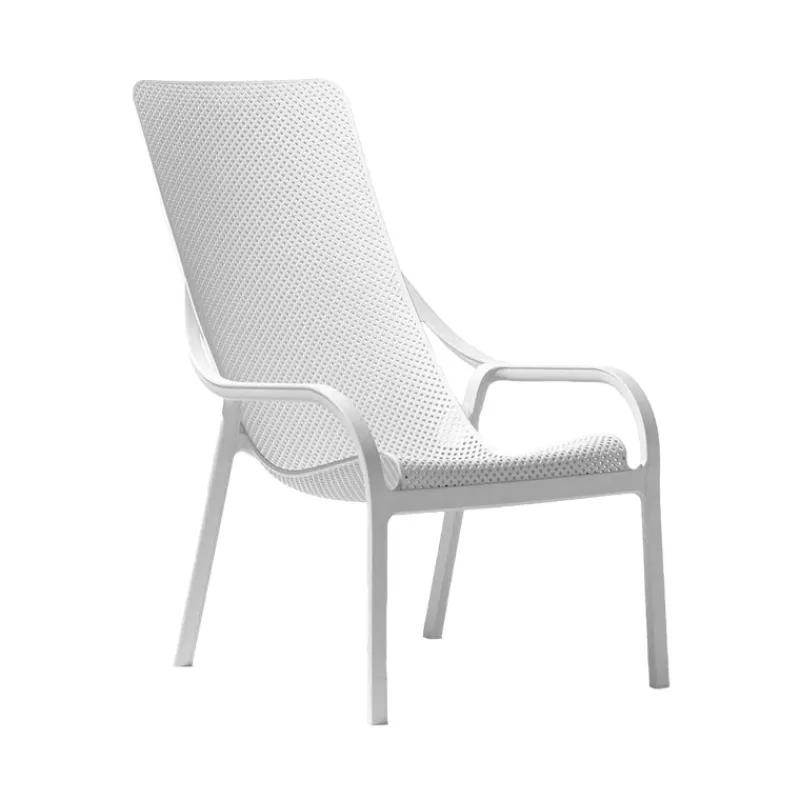 Net Lounge Fauteuil lounge extérieur en polypropylène recyclable empilable* Fauteuil De Jardin
