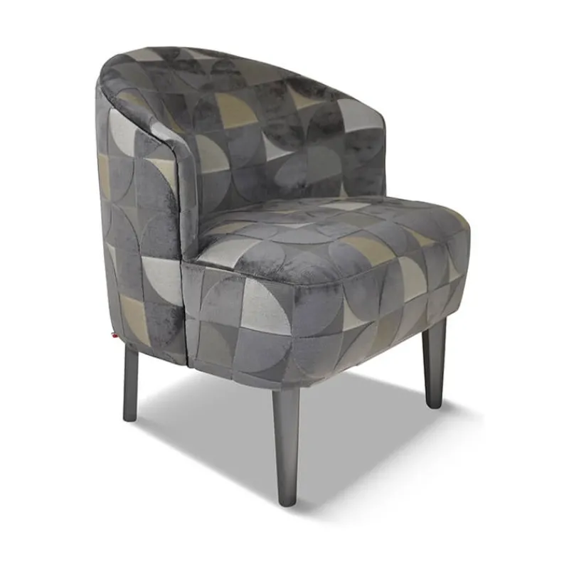 Paget Nico Fauteuil confortable en tissu et en bois fabriqué en France* Fauteuil De Salon