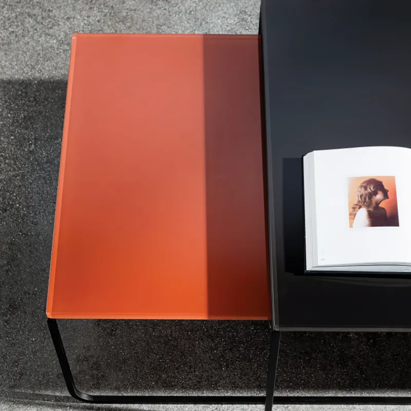 Sovet Italia Nido Sovet® Table basse gigogne en verre* Table De Salon