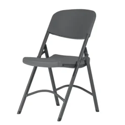 NormanChaise pliante en polyéthylène gris foncé* Chaise De Cuisine