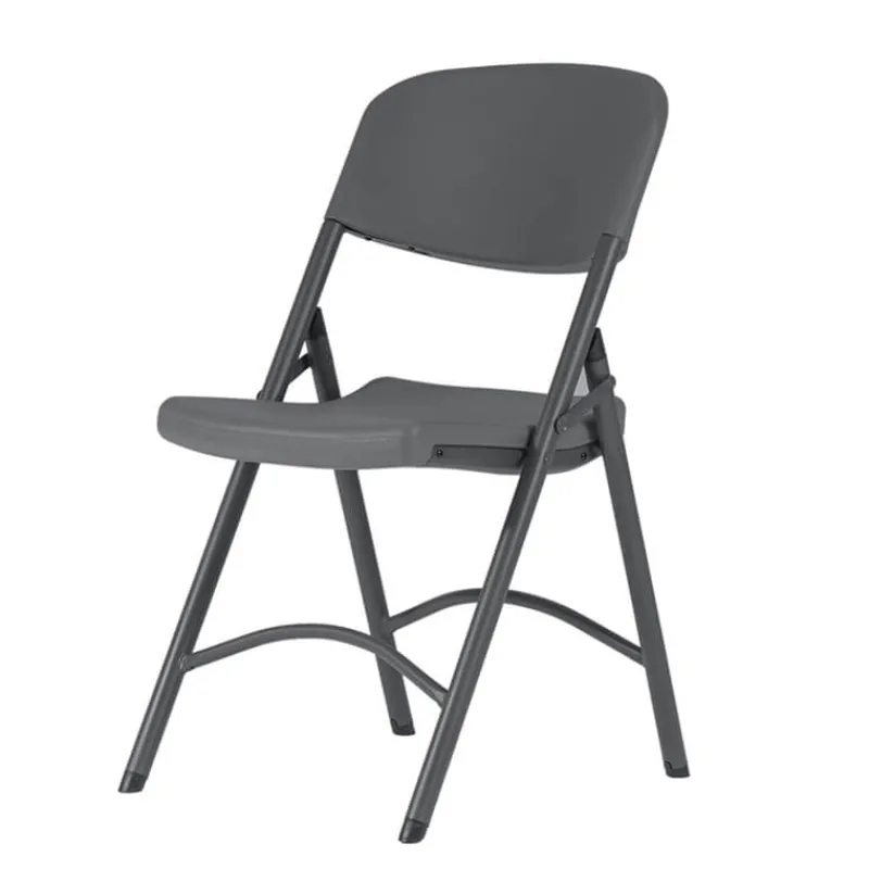 NormanChaise pliante en polyéthylène gris foncé* Chaise De Cuisine