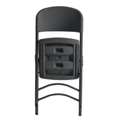 NormanChaise pliante en polyéthylène gris foncé* Chaise De Cuisine
