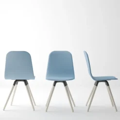 Cancio Nuba Chaise scandinave en synthétique et bois* Chaise De Cuisine|Chaise De Salle à Manger