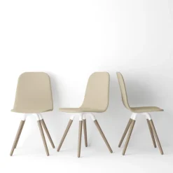 Cancio Nuba Chaise scandinave en synthétique et bois* Chaise De Cuisine|Chaise De Salle à Manger