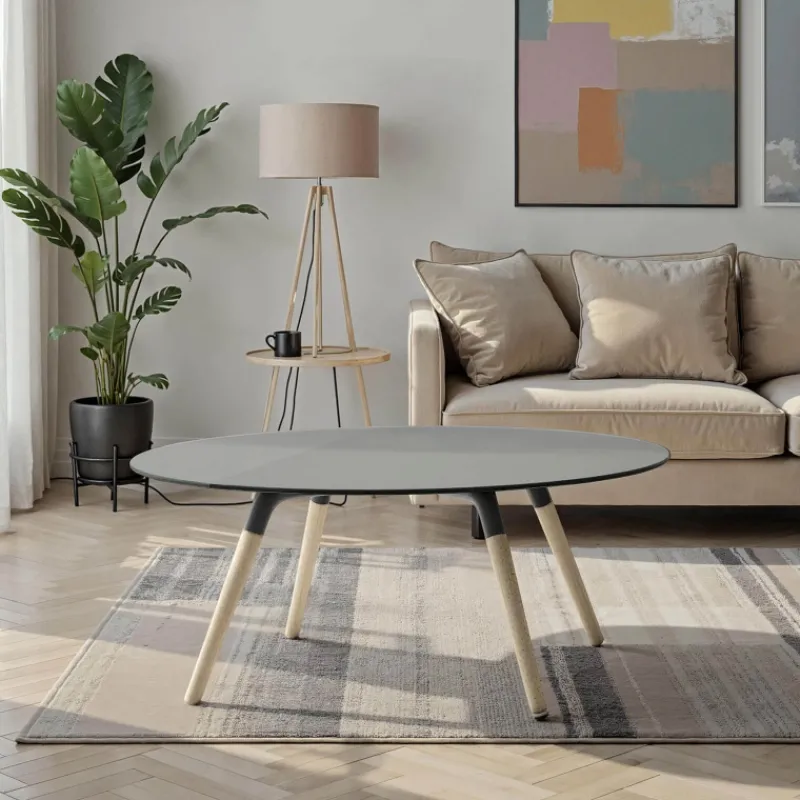Cancio Nuba mini verre Table de salon design ronde en verre* Table De Salon