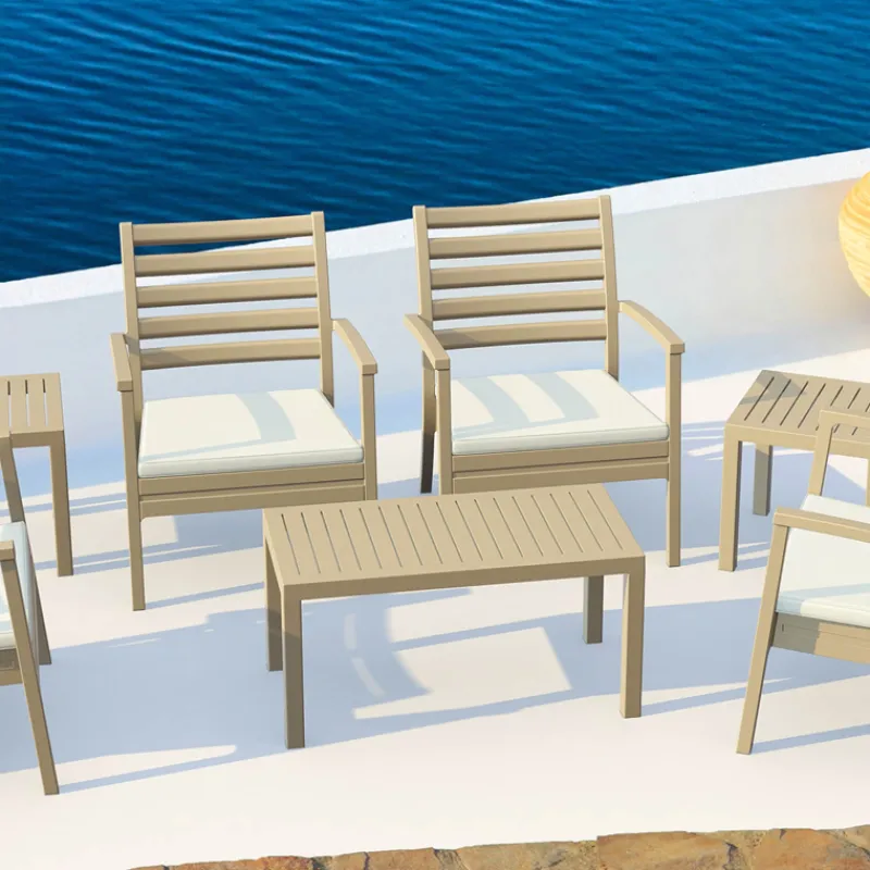 Ocean Table basse de jardin en résine rectangulaire* Table De Jardin