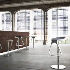 Octo Tabouret design italien pivotant* Tabouret Snack (assise +/- 65 Cm)|Tabouret De Bar (assise +/- 80 Cm)