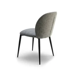 Europea Odette Chaise moderne avec dossier incurvé en tissu et pieds en métal* Chaise De Salle à Manger|Chaise Salon