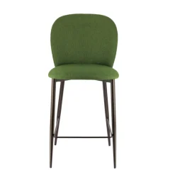 Europea Odette Tabouret snack moderne en tissu avec pieds en métal* Tabouret Snack (assise +/- 65 Cm)|Tabouret De Bar (assise +/- 80 Cm)