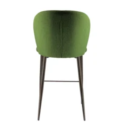 Europea Odette Tabouret snack moderne en tissu avec pieds en métal* Tabouret Snack (assise +/- 65 Cm)|Tabouret De Bar (assise +/- 80 Cm)