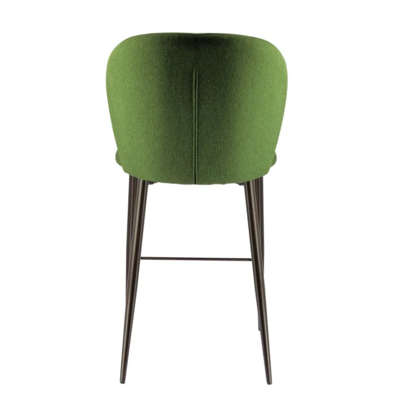 Europea Odette Tabouret snack moderne en tissu avec pieds en métal* Tabouret Snack (assise +/- 65 Cm)|Tabouret De Bar (assise +/- 80 Cm)